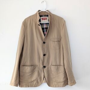 Levi’s Tan Chore Jacket / Rugged Workwear Utility Jacket ~ Size Large